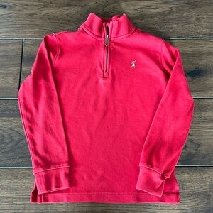 Polo Ralph Lauren Cotton Interlock Quarter-Zip Pullover size 7.